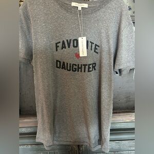 New Favorite Daughter Gray Short Sleeve Tee Large